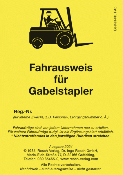 Gabelstapler Führerschein Kosten - Führerschein kaufen, ohne Prüfung, Gabelstapler Führerschein Kosten